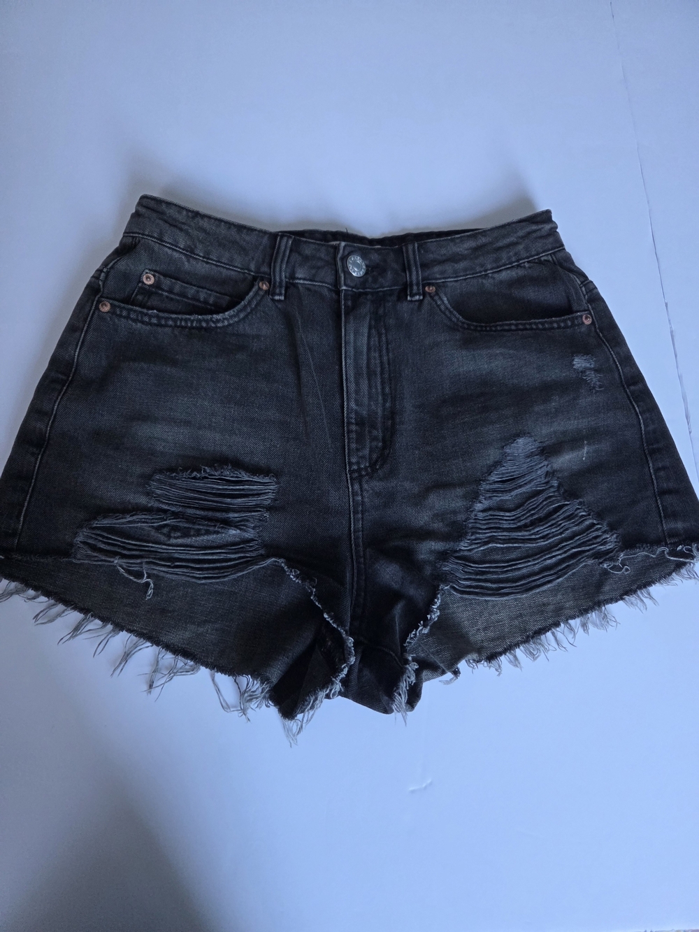Garage Distressed Denim High-Waist Women’s Shorts